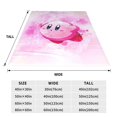 thumbnail image 3 of Kirby Blanket Super Soft Cozy Throw Blanket Fuzzy Comfy Flannel Blanket Warm Plush Blankets For Couch, Sofa, Bed 40"X30", 3 of 6