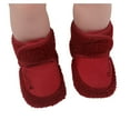 thumbnail image 3 of Baby Boys Girls Soft Plush Snow Boots Warm Cotton First Walkers Shoes, 3 of 5