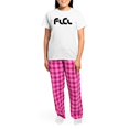 thumbnail image 4 of CafePress - Fooly Women's Light Pajamas - Women's Short Sleeve Print T-Shirt and Pants Light Cotton Pajama Set, 4 of 7