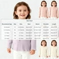 thumbnail image 4 of AHTJRT Crewneck Shirts for Girls Button Down Ruffle Flounce Long Sleeves Tee Tops 2026 Fall Spring Casual Lounge Outdoor Cardigans Beige 1-2 Years, 4 of 8