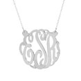 thumbnail image 2 of Personalized Script Monogram Necklace, 2 of 2