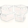 thumbnail image 4 of CUITING [Clear Plastic Storage Bins] 4/8/12pcs Clear Plastic Storage Bins - Pantry Organizers and Storage Containers for Fridge  Kitchen  Medicine Cabinet  Bathroom Under Sink  and Freeze, 4 of 6