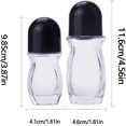 thumbnail image 5 of Glass Empty Roller Bottles with Plastic Roller Ball, Deodorant Roll On Bottles Containers Leak Proof Massage Roller Ball Bottles with Cap For Essential Oils Perfume Cosmetics, 5 of 5