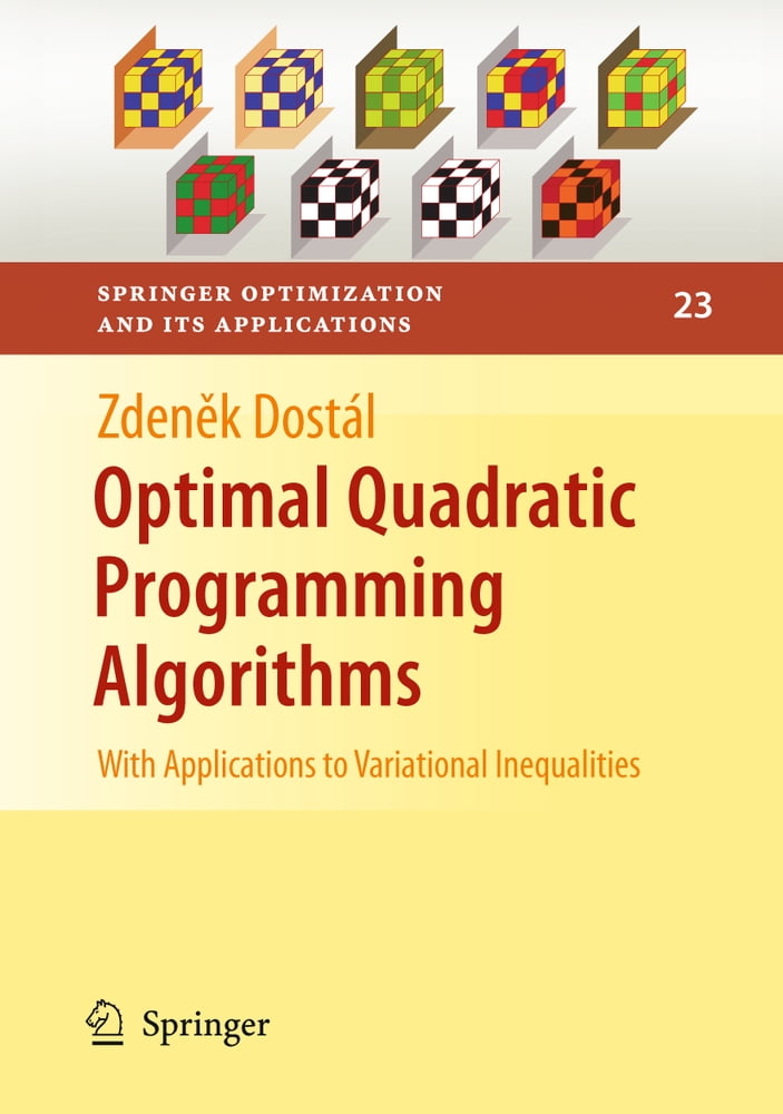 Pre-Owned Springer Optimization and Its Applicatio Optimal Quadratic ...