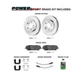 thumbnail image 2 of Power Sport Rear Brakes and Rotors Kit |Rear Brake Pads| Brake Rotors and Pads| Semi-Metallic Brake Pads and Rotors| Hardware Kit and Sensor Wire BLB1.32005.53, 2 of 6