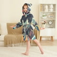 thumbnail image 4 of FORMRS Niños Bathrobe Unisex Hooded Robe Soft Plush Pajamas Sleepwear, Size 2-3T, Evening Mountain Road, 4 of 7