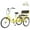 Yellow, variant on Adult Tricycle 7 Speed, 24 Inch 3 Wheel Bikes Extended Rear wheelbase Tricycle Wheel Bike w/Rear Basket for Women/Children Seniors Maximum Load 550lbs