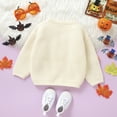 thumbnail image 3 of Toddler Baby Boy Girl Halloween Sweater Knit Chunky Pumpkin Sweaters Oversized Pullover Sweatshirt Tops Fall Winter Clothes, 3 of 7