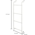 thumbnail image 7 of KABB White Metal Over-The-Door Towel Rack/Clothing Hanger，Hook, Kitchen, Bathroom, Bars, Home，Over The Door Towel Rack， Over Door Towel Rack Bathroom， Toalleros Para Colgar Toallas, 7 of 7