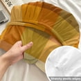 thumbnail image 4 of Cal.King Size Fitted Sheet Set - Orange Yellow Green Checkered 3 Piece Bedding Sets 16" Deep Pocket Fitted Sheet with 2 Pillowcases, Fall Gingham Plaid Brushed Microfiber Hotel Luxury Bed Sheets, 4 of 9