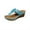 Blue Shoes, variant on KIJBLAE Women's Sandals New Plus-size Floral Belt Buckle Slippers Casual Wedge Sandals Blue 37 Lady Sandals Price