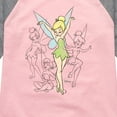 thumbnail image 3 of Tinker Bell - Tinker Bell Sketches - Toddler And Youth Girls Raglan Graphic T-Shirt, 3 of 5