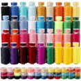 thumbnail image 1 of Kit de hilos de coser de bobinas de 72 piezas 36 colores 500 yardas Carretes de hilo de poliéster de costura con bobinas preenrolladas del mismo color de 36 piezas para coser a mano Diy Emergen, 1 of 5