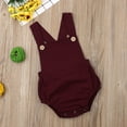 thumbnail image 5 of Qiylii Baby Suspender Romper Sleeveless Solid Color Stripe Bodysuit,0-3Y, 5 of 6