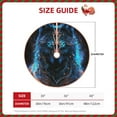 thumbnail image 2 of Salouo Cool Blue Light Wolf Christmas Tree Skirt 36" Farmhouse Christmas Decorations Snowman Xmas Tree Skirt Tree Mat for Holiday Party Decor, 2 of 8