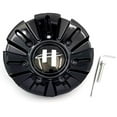 thumbnail image 2 of Helo Roues 845 HE845L156 HE845L156B001 Roue Noire Brillante Capuchon Central, 2 of 7