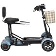 thumbnail image 1 of Collapsible Double Seater Electric Mobility Scooter,  3 Speed Options Reverse Gear, Front Storage Basket Included, 1 of 7