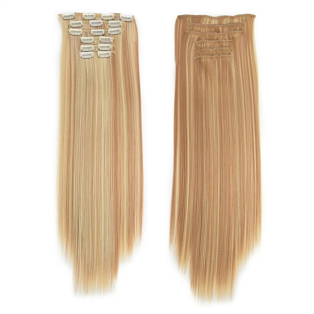 Xihbxyly Clearance Fashion Hair Long Clip In Hair Extensions Full Straight Wig Holiday Deals