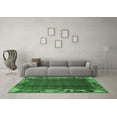 thumbnail image 3 of Ahgly Company Indoor Rectangle Abstract Emerald Green Modern Area Rugs, 2' x 4', 3 of 4