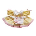 thumbnail image 1 of Vestido de muñeca de peluche Vestir Flexibilidad Imaginación Moda Educativo para los pequeños amarillo, 1 of 9