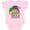 AD-Pink, variant on Mardi Gras New Orleans Louisiana Jester Hat Boys or Girls Baby Bodysuit