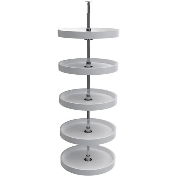 Rev-A-Shelf 6065-18-11-52 Classic 5 Tier 18" Full Circle Lazy Susan - White
