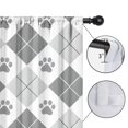 thumbnail image 4 of Blackout Kids Curtains,Pawprints Argyle Childrens Insulated Curtains Set Of 2,Bedroom Essentials,Toddler Room Decor 42x84in(106x213cm), 4 of 4