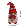 thumbnail image 2 of Valentine’s Day Gnome Ornaments - Handmade Home Craft Desktop Decorations, Romantic Holiday Gift for Lovers & Friends, Cute Gnome Figurines with Accents for Home & Office Decor, 5*3in, A, 2 of 8