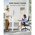 thumbnail image 3 of 55x28 Inches Adjustable Height Electric Standing Desk with 2 Storage Hooks, Sit Stand Up Desk Computer Desk for Home Office (Natural), 3 of 5