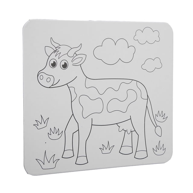 DIY Predrawn Animal Outline Painting Board With Recessed Stand On Back For Kids Educational Fun