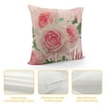 thumbnail image 4 of Qinduosi Happy Mother’s Day Pillow Covers Spring Pink Flowers Leaves with Best Mommy Ever Love Heart Farmhouse Decorative Cushion Cover Mom Grandma Gifts White, 4 of 5