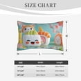 thumbnail image 4 of Lsque Kawaii Sushi Characters Delight Pattern Pillow Case – Soft & Cozy Throw Pillow Cover, Hypoallergenic Cushion Case for Sleeping Women with Envelope Closure-20"x30", 4 of 6