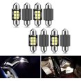 thumbnail image 1 of GFDYREE 8 PCS Car LED Car Bulb Kit Set, 31mm High Brightness Car LED Reading License Plate Light, Error Free LED Double Tip Light for Interior Map Dome Lights and License Plate Courtesy Ligh, 1 of 7