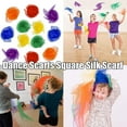 thumbnail image 6 of Multifunctional Scarf for Handbag Juggling Performance Props Rhythm Band Scarves for Kids Music Scarves Square Silk Scarf Dance Scarfs ROSE RED, 6 of 8