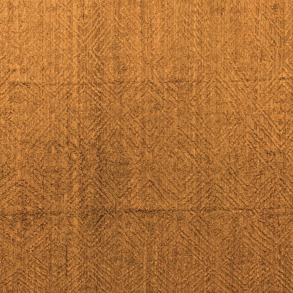 Ahgly Company Indoor Square Abstract Orange Modern Area Rugs, 8' Square