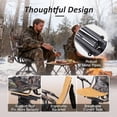 thumbnail image 5 of REDCAMP 360° Swivel Hunting Chair with Adjustable Feet for Ground Blinds,Portable Folding Camo Camping Chair with Hard Arms for Adults Hunting Fishing, 5 of 9