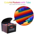 thumbnail image 7 of Vistreck 24 Pockets Expanding File Folder with Cover Accordian File Organizer A4 Letter Size Document Organizer Rainbow Color for Home Office School, 7 of 7