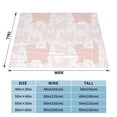 thumbnail image 6 of Pink Love Cat Throw Blanket, Super Soft Anti-Pilling Flannel Bed Blankets, 80"x60", 6 of 8