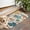 Beige Pioneer Flower, variant on Beige Boho Bohemia Rainbows Hearts Pattern Door Rugs,Washable Non Slip Door Mats Indoor,Decorative Door Mats,Entry Mat Indoor for Entrance,Bedroom,Kitchen,Bathroom,17"x30"