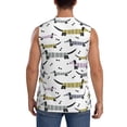 thumbnail image 4 of Haiem Men's Dachshund Dog Puppy Print Tank Tops Summer Sleeveless Cut Off Workout T-Shirts Fitness Vest Athletic Undershirts-Large, 4 of 8