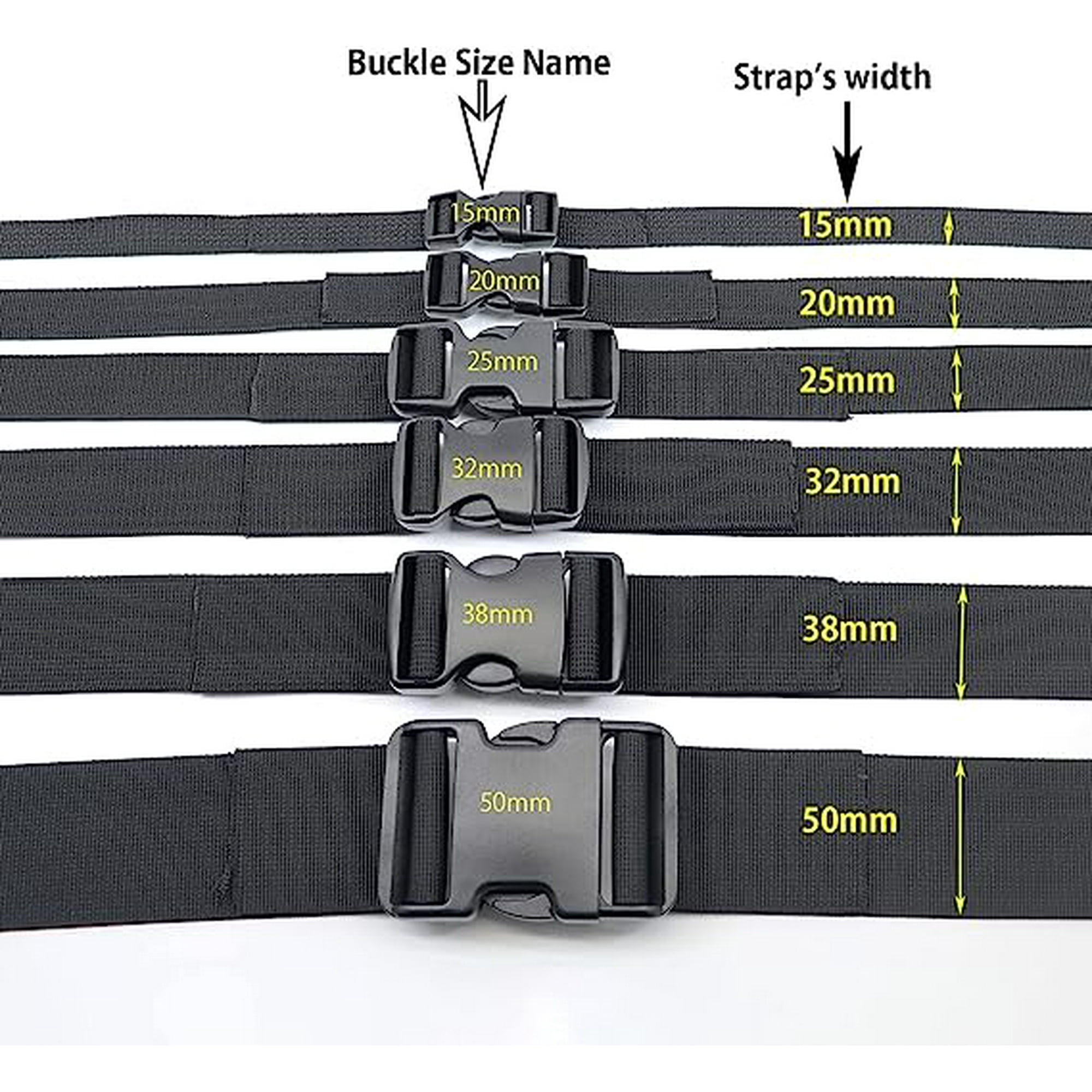 Plastic Side Release Buckles,20mmHeavy Duty Plastic Buckle Clips