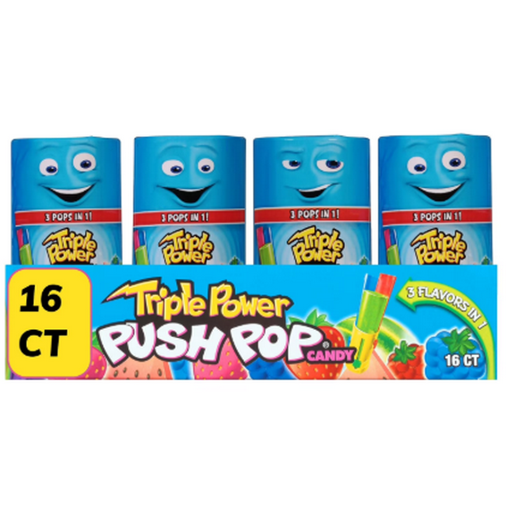 Triple Power Push Pop 16ct