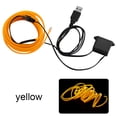 thumbnail image 2 of Riwesomey Iluminación interior del coche Tira de LED Decoración Guirnalda Línea de tubo de cuerda de alambre Luz de neón flexible con unidad de Automoción decorativa y accesorios amarillo Riwesomey VI000919-09B, 2 of 6