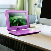 Trexonic 13.3 Portable DVD Player with USB/HD/AV Inputs, Purple