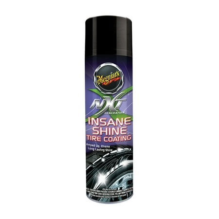 Meguiar's NXT Generation Insane Shine Tire Coating - Aerosol Spray for Insane Gloss, G13115, 15 Oz