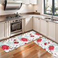 thumbnail image 3 of Kitchen Rugs Sets Of 2,Pioneer Flower Floral Print Pattern Anti Fatigue Kitchen Mat Rugs Non Slip Washable,Decorative Kitchen Floor Mats for Kitchen,Sink,Laundry,17"X47", 3 of 5