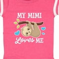 thumbnail image 4 of Inktastic My Mimi Loves Me with Sloth and Hearts Boys or Girls Baby Bodysuit, 4 of 5