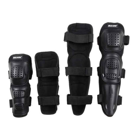 Tinymills 4PCS Sports Elbow Knee Safety Pads Shin Armor Guard Protector Kit Motorcycle (Best Motorcycle Knee Pads)