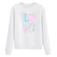 thumbnail image 1 of EHQJNJ Chandails en Molleton Graphiques à Col Rond pour Femmes Vintage Imprimé de la Saint-Valentin Manches Longues Blouse Pull Décontracté (Style 03), 1 of 4