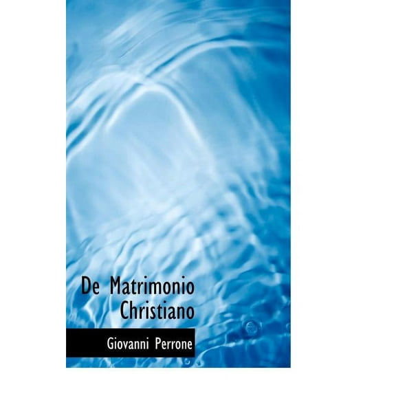 de Matrimonio Christiano (Hardcover)